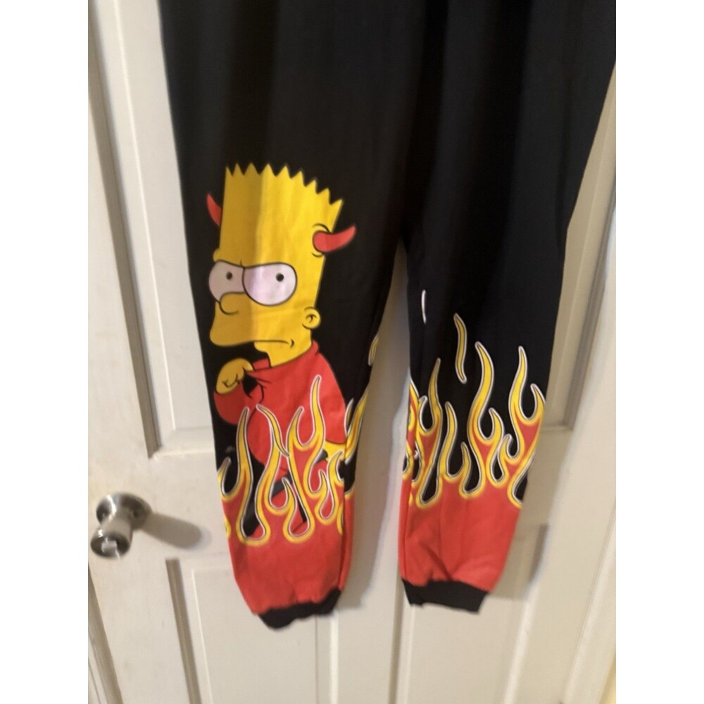 Bart Simpsons Black Joggers Size XL